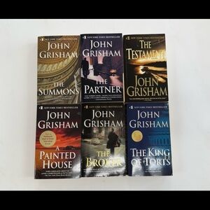 John Grisham Book Set of 6 in paperback